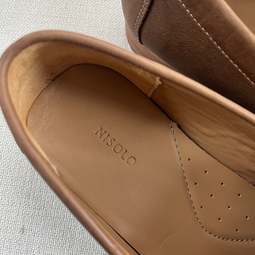 NWOB Nisolo Men's Leather Leo Loafer in Tabacco Tan Sz 10 - Picture 7 of 10